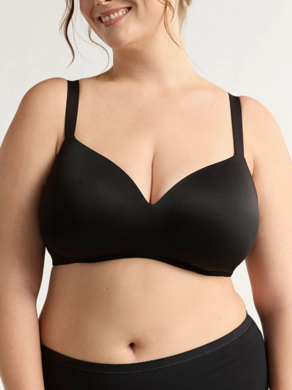 Women's Plus Brushed Micro Wireless Bra Size 44DD